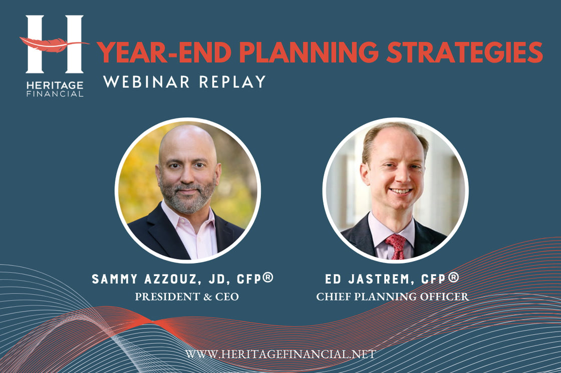 Year End Planning Strategies 2025 webinar replay